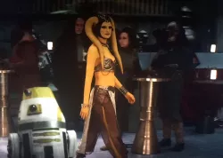 THE BOOK OF BOBA FETT, TWI'LEK SERVANT, SLAVE. VINTAGE CUSTOM STAR WARS ACTION FIGURE, KENNER 3.75", CUSTOM 1/18 FIGURE
