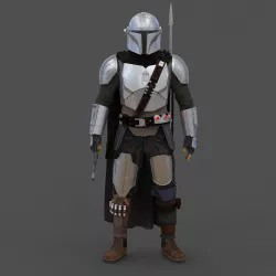 The Mandalorian Beskar Accurate Wearable Full Armor with Jetpack, Rifle and Blaster (Season 1 and 2)