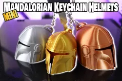 The Mandalorian Helmet Keychain