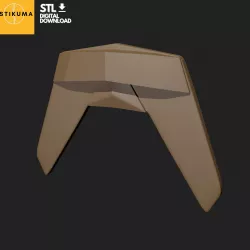 The Mandalorian - Shin Armor detail ONLY - 3D model - STL (digital download)