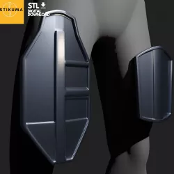 The Mandalorian - Thigh Plate armour - 3D model - STL (digital download)