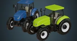 Tractor 1A Low-poly 3D model
