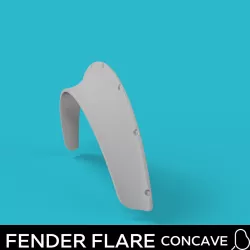 Universal fender flare - concave - 1:64
