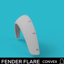Universal fender flare - convex - 1:64