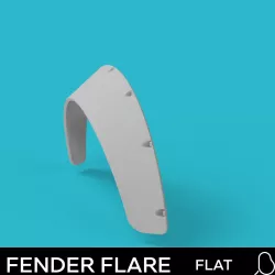Universal fender flare - flat - 1:64