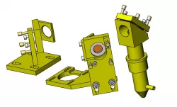 Upgraded K40 Laser Lens and Mirror bases