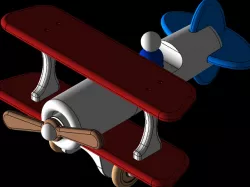 Vintage toy plane plan
