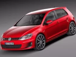 Volkswagen Golf VII GTi 5-door 2014 3D model