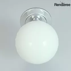 Wall Lamp Single White 3 3D model