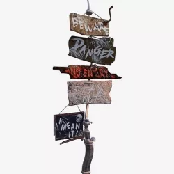 Warning sign 3D model