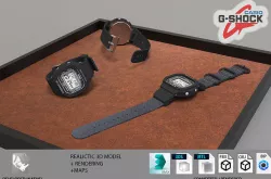 Watch Casio G Shock DW 5600 3D model