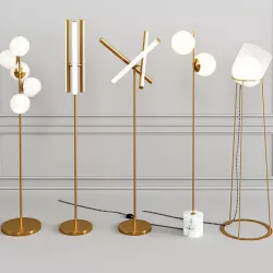 WEST ELM Floor Lamp set 3D model