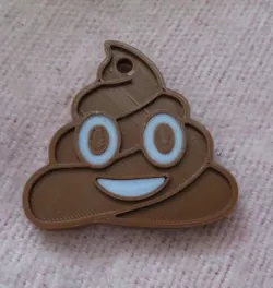 WHATSAPP POOP, double face, SHIT HAPPENS, MERDE, CACA, KEY CHAIN, "SHIT HAPPENS"