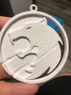 Witcher Wolf Medallion From The Witcher Nightmare of the Wolf STL