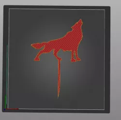 Wolf Cake Topper