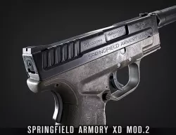 XD Mod2 - FPS Subcompact Pistol Low-poly 3D model