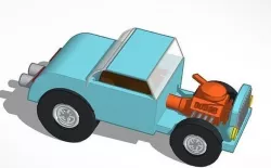 30s Hot Rod Coupe 3D model