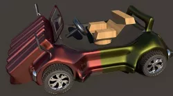 3D Car 3D Games Ten Low-poly 3D model