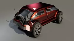 3d Car Game Style Four            Low-poly 3D model