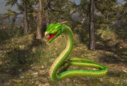 3Dfoin - Fantasy Snake Low-poly 3D model