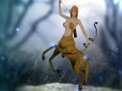3Dfoin - Female Cantaur Low-poly 3D model