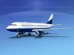 Airbus A319 JAB Airlines 3D model