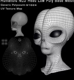 Alien Nlo head  3D model