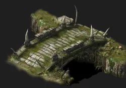 ame Models - poison Valley Scene - Bridgestone 01 3D model