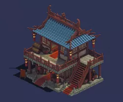 Ancient Chinese City - Pub 02 3D model
