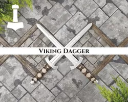 Ancient Viking Dagger Low-poly 3D model