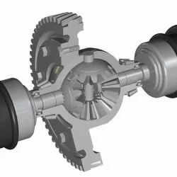 Automobile Differential Gearbox 3D model