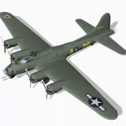 B 17G Flying Fortress for Unity 3D model