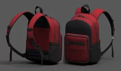 Backpack Camping Generic military human bag storqge  Low-poly 3D model
