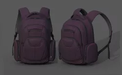 Backpack Camping Generic military human lugagge bag  Low-poly 3D model