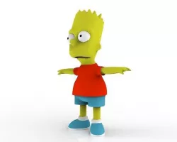 Bart Simpson 3D model
