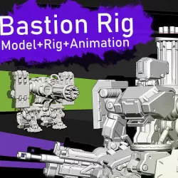 Bastion Model Rig and Animation 3D model