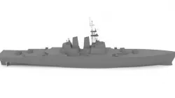 Battleship Simplified 3D model
