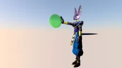 Beerus Low-poly 3D model