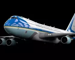 Boeing 747-400 Air Force One Model -  C4d-Fbx-Maya-Obj 3D model