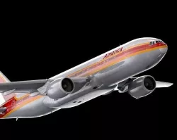 Boeing 777 American Airline Model - 3D model -  C4d-Fbx-Maya-Obj 3D model