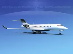 Bombardier Global 5000 V08 3D model