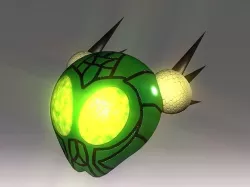 Bug Mask Space Ship Low-poly 3D model