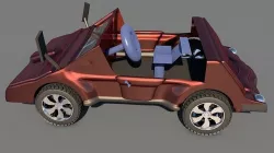 Car 3d model Game Style Two Low-poly 3D model