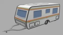 Caravan - Low Poly Low-poly 3D model