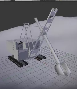 Career Hydraulic Excavator Simulator 3D model
