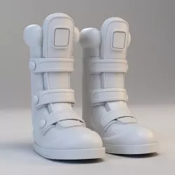 Cartoon Cyber Boots 3D model