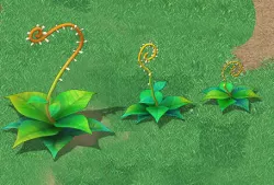 Cartoon version - moving tentacles grass 3D model