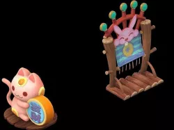Cartoon world - bank objects 3D model