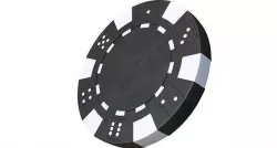 Casino chip 3D model black poker chip 3D model