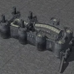 Castle Set 1 in obj format 3D model
